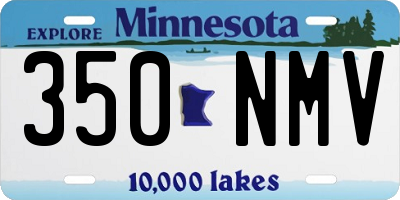 MN license plate 350NMV