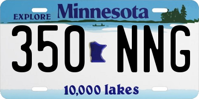 MN license plate 350NNG