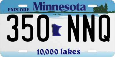 MN license plate 350NNQ