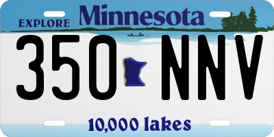 MN license plate 350NNV