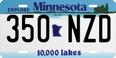MN license plate 350NZD