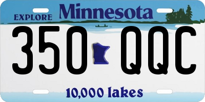 MN license plate 350QQC