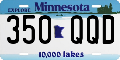 MN license plate 350QQD