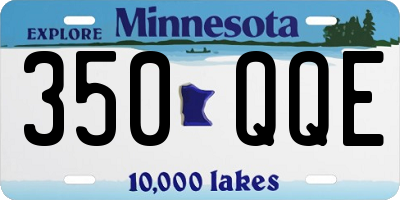 MN license plate 350QQE