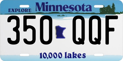 MN license plate 350QQF