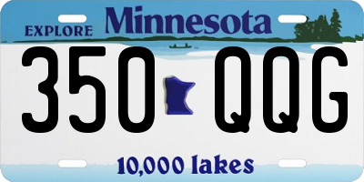 MN license plate 350QQG