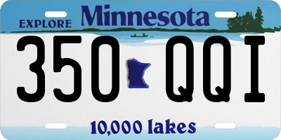 MN license plate 350QQI