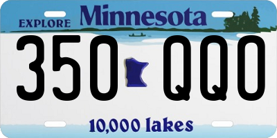 MN license plate 350QQO