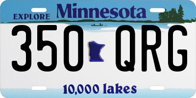 MN license plate 350QRG
