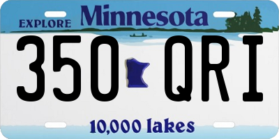 MN license plate 350QRI