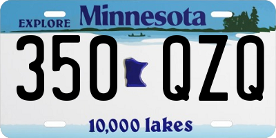 MN license plate 350QZQ