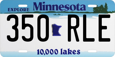 MN license plate 350RLE