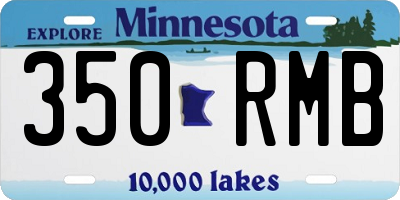 MN license plate 350RMB