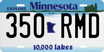 MN license plate 350RMD