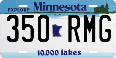 MN license plate 350RMG