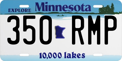 MN license plate 350RMP