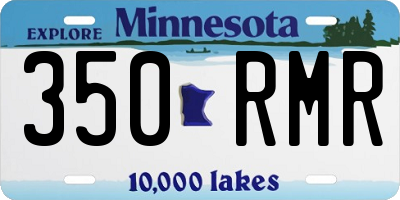 MN license plate 350RMR