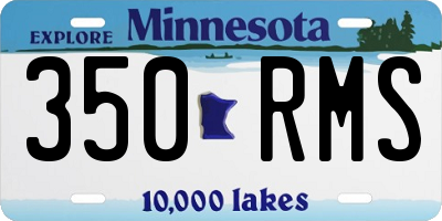 MN license plate 350RMS