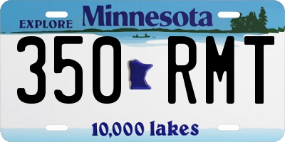 MN license plate 350RMT