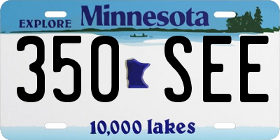 MN license plate 350SEE