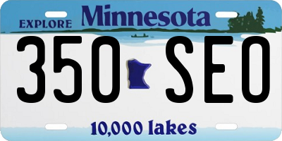 MN license plate 350SEO