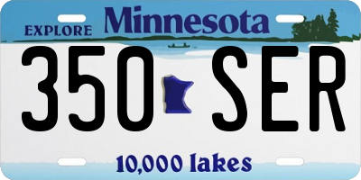 MN license plate 350SER