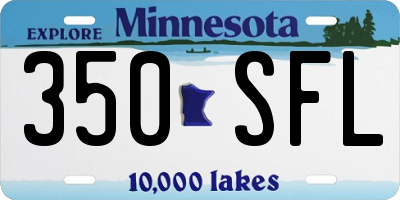 MN license plate 350SFL