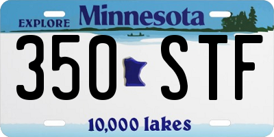 MN license plate 350STF