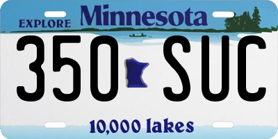 MN license plate 350SUC