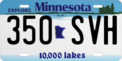 MN license plate 350SVH