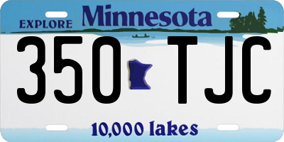 MN license plate 350TJC