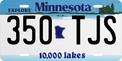 MN license plate 350TJS