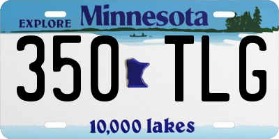 MN license plate 350TLG