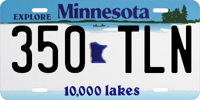 MN license plate 350TLN