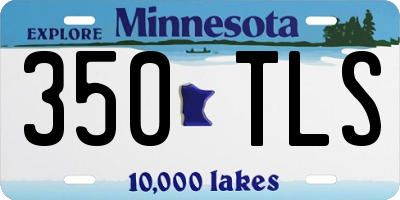 MN license plate 350TLS