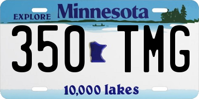 MN license plate 350TMG