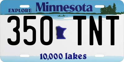 MN license plate 350TNT