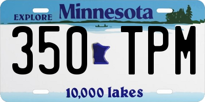 MN license plate 350TPM