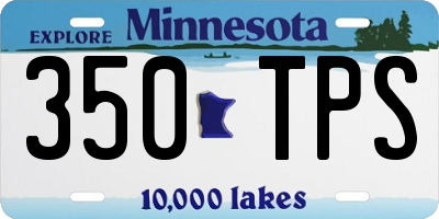 MN license plate 350TPS