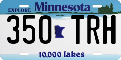 MN license plate 350TRH