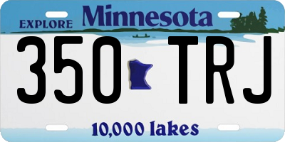 MN license plate 350TRJ