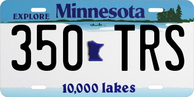 MN license plate 350TRS