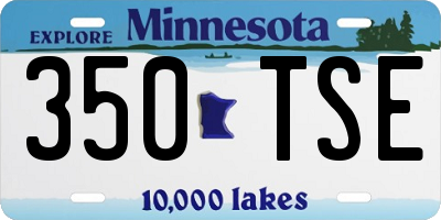 MN license plate 350TSE