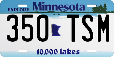 MN license plate 350TSM
