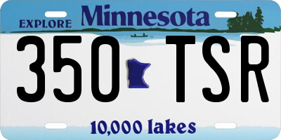 MN license plate 350TSR