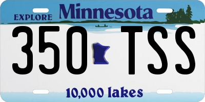 MN license plate 350TSS