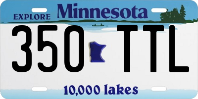 MN license plate 350TTL