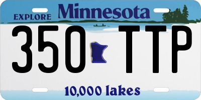 MN license plate 350TTP