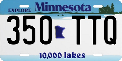 MN license plate 350TTQ