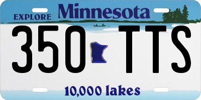 MN license plate 350TTS